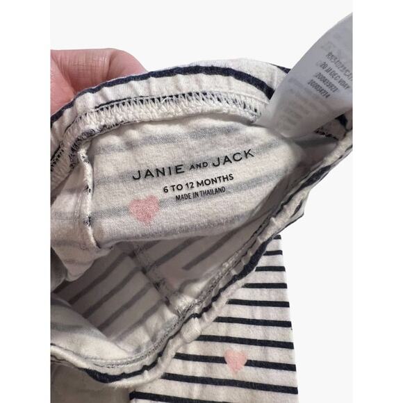 Janie and Jack Striped Leggings Infant Size 6-12 months Good used condition Clea - Picture 4 of 7